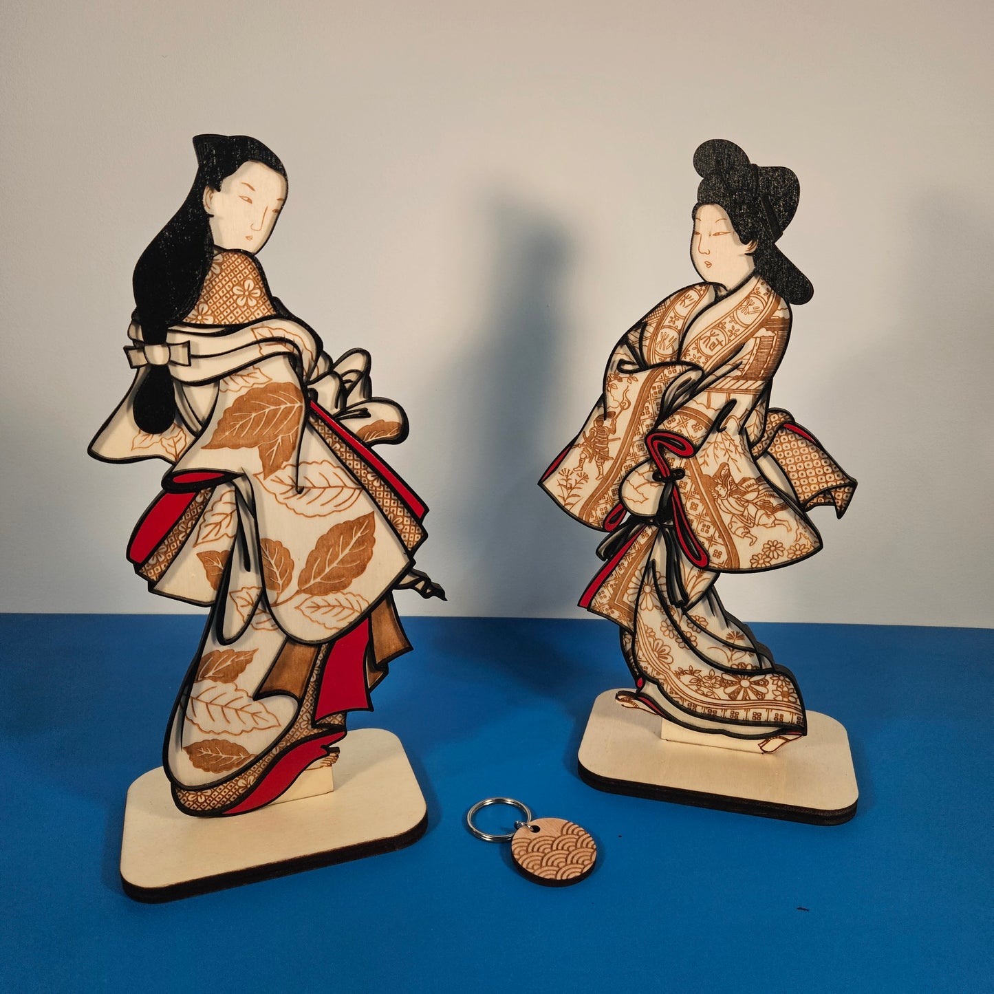 Estampe inverssée sur socle