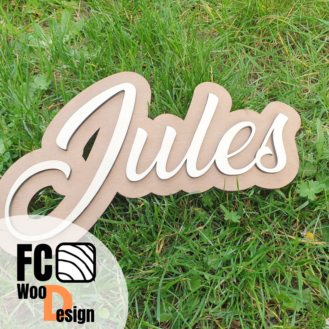 2-layer relief text