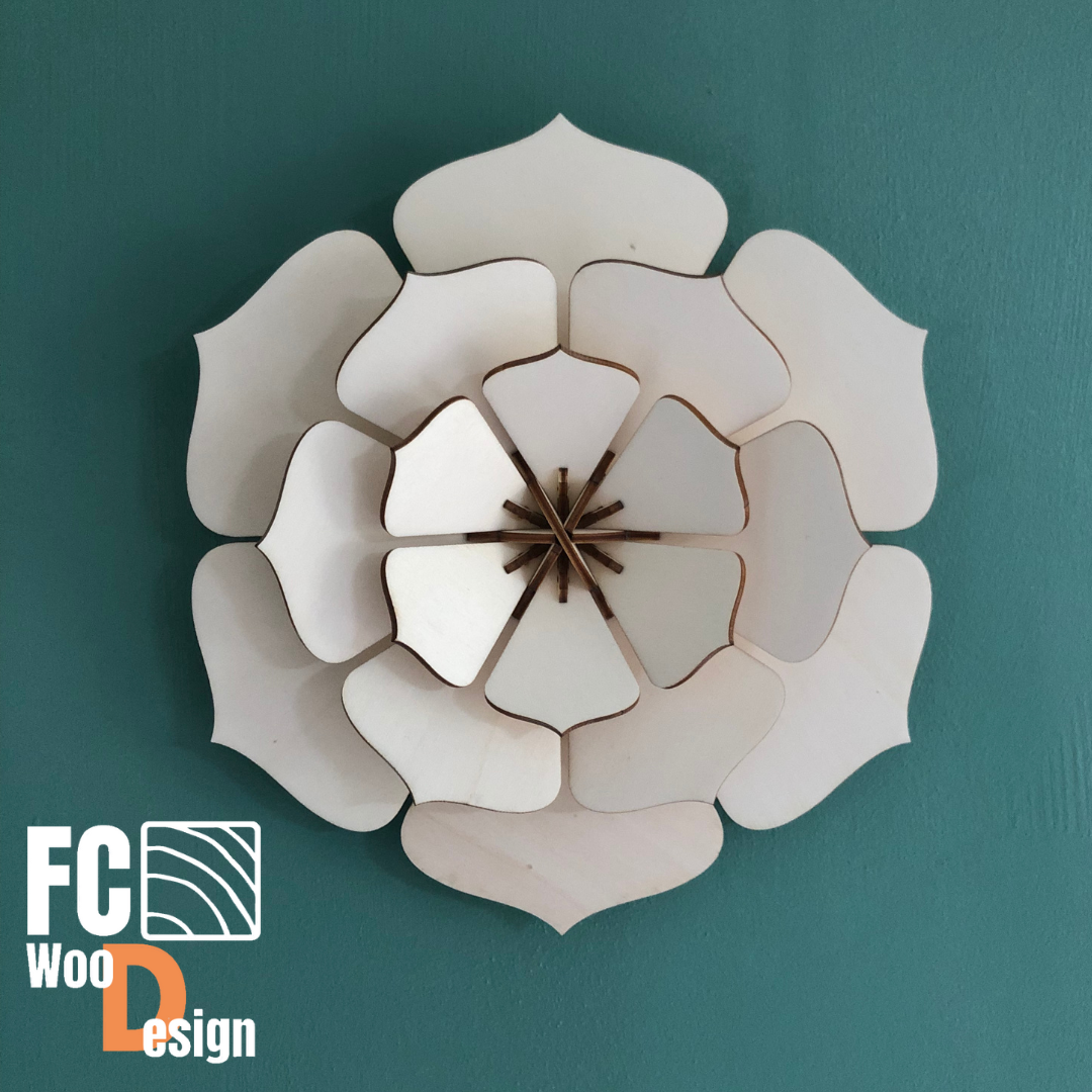 Fleur 6 branches 26CM - Kit DIY