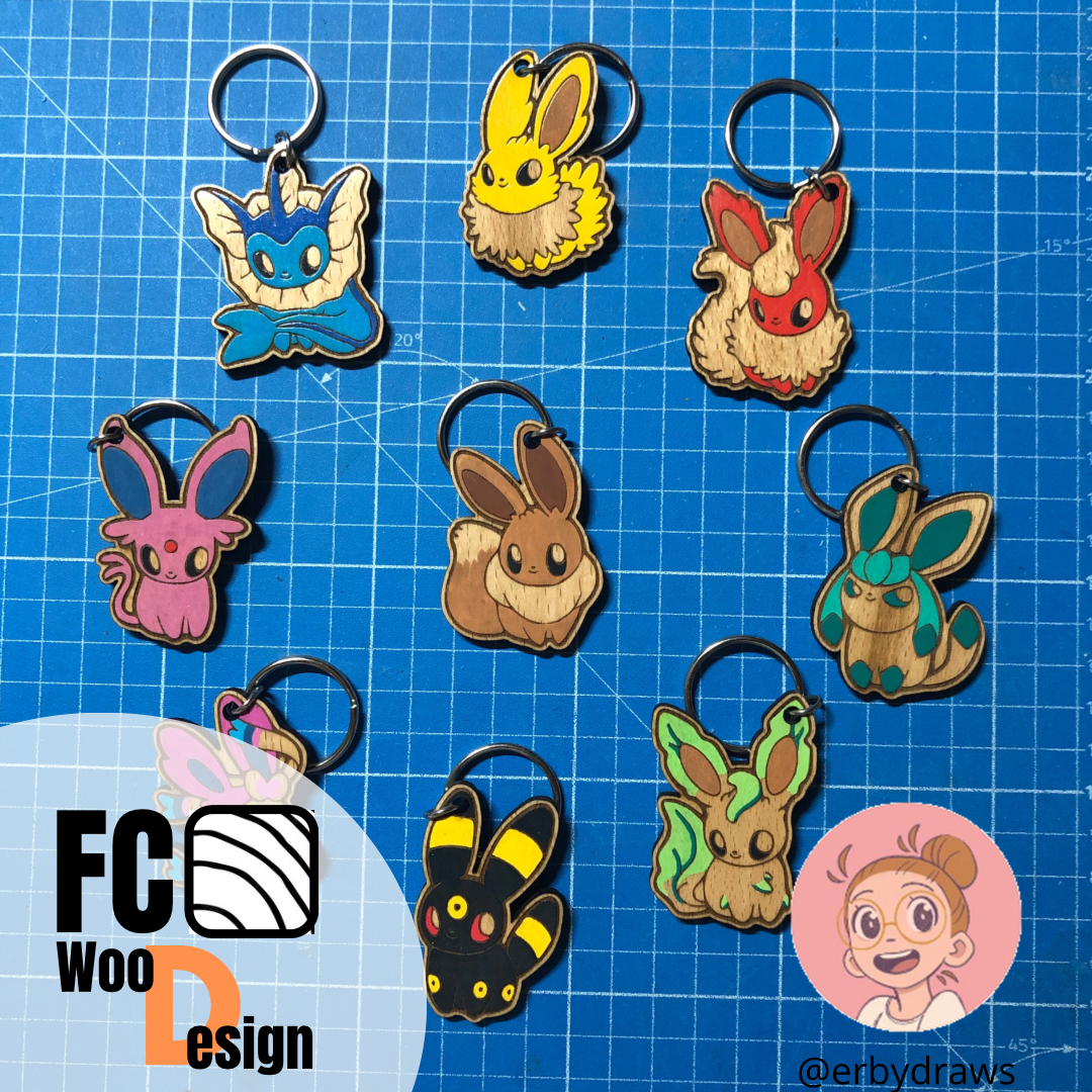 Eevee-tion keychain