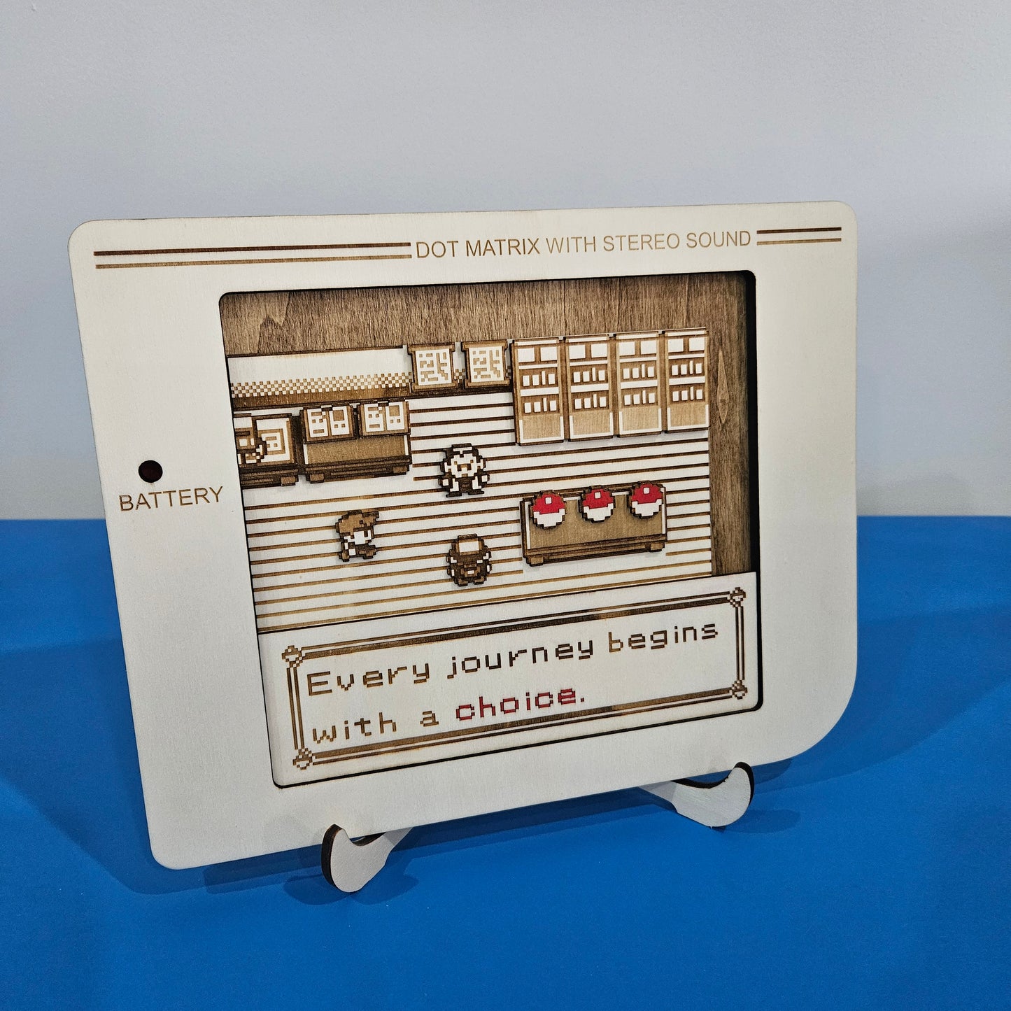 Tableau Ecran Game Wood - THE CHOICE 🌿💧🔥