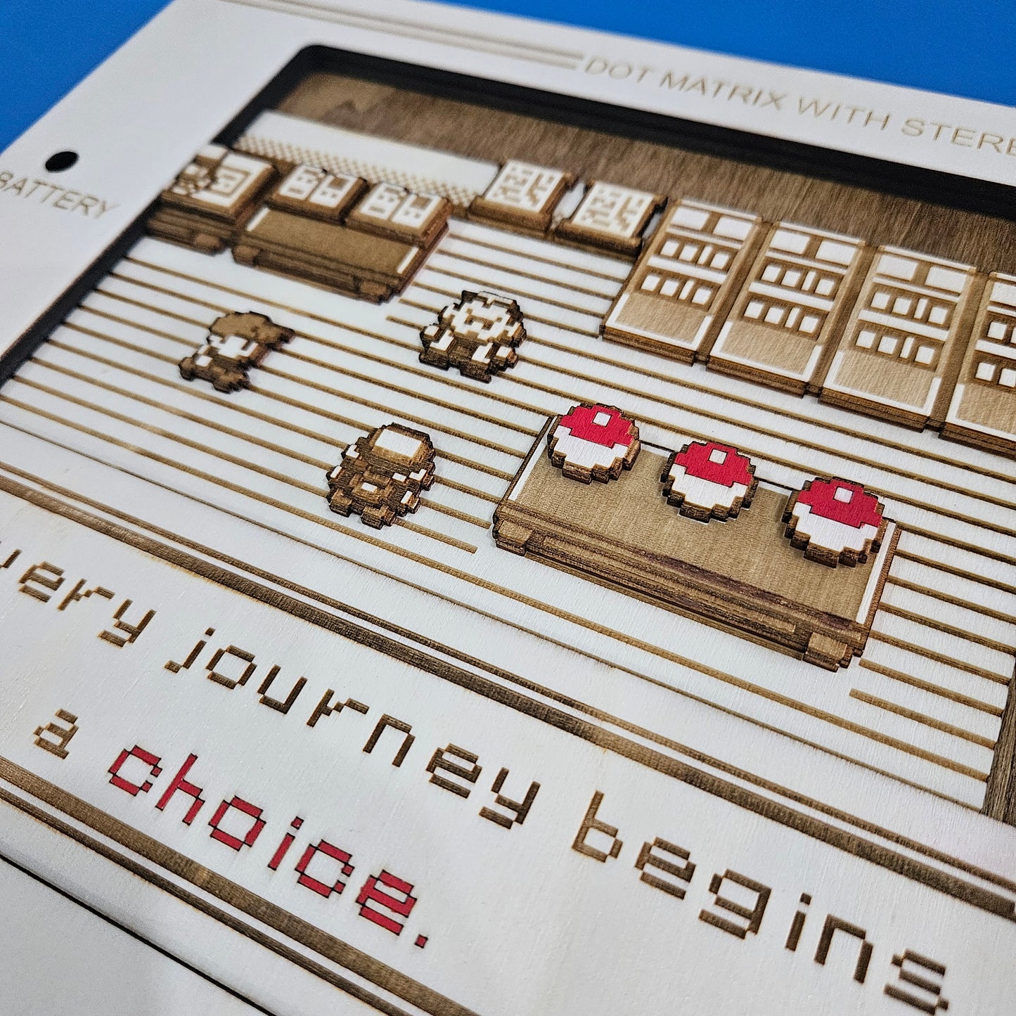 Tableau Ecran Game Wood - THE CHOICE 🌿💧🔥