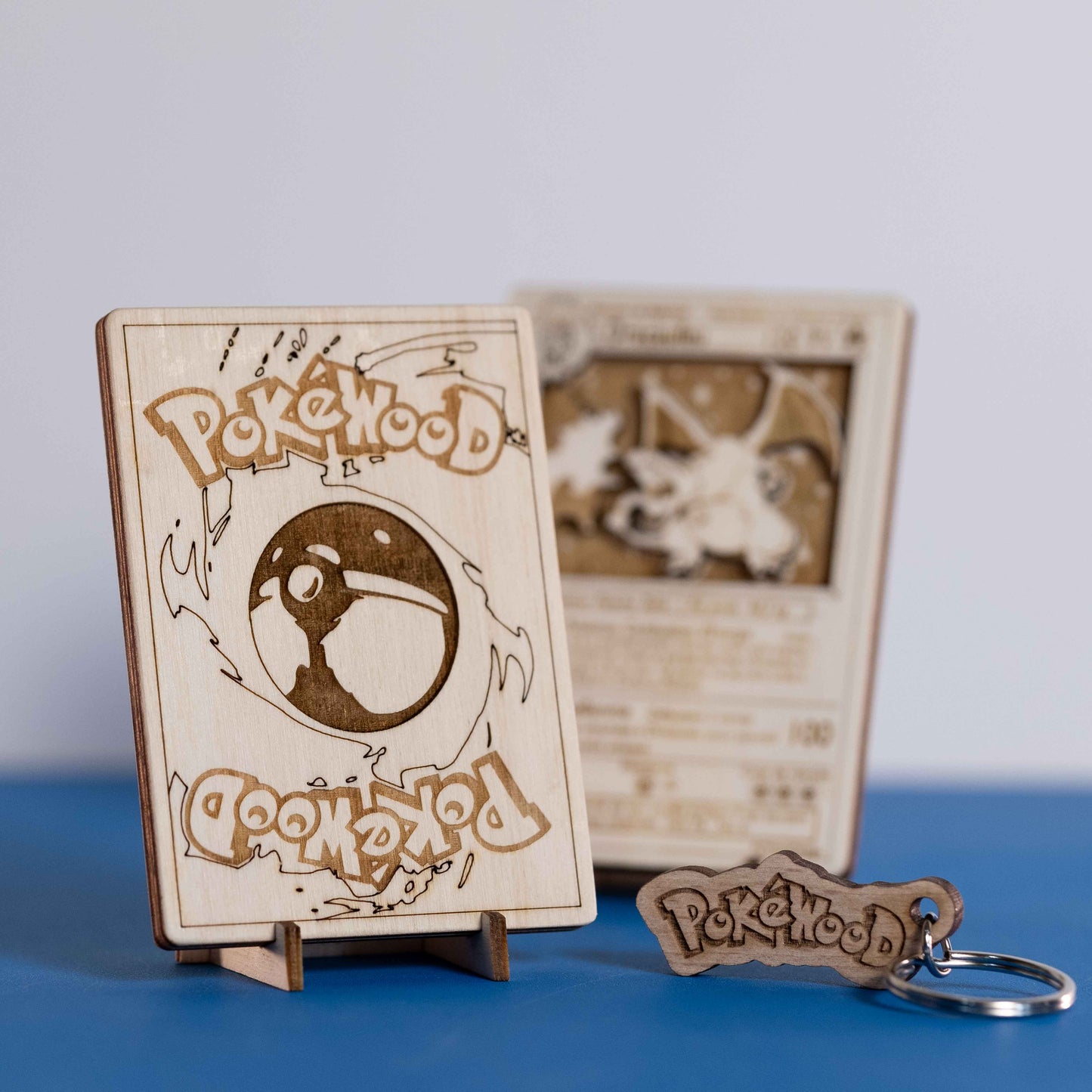 Carte PokéWooD en bois effet 3D