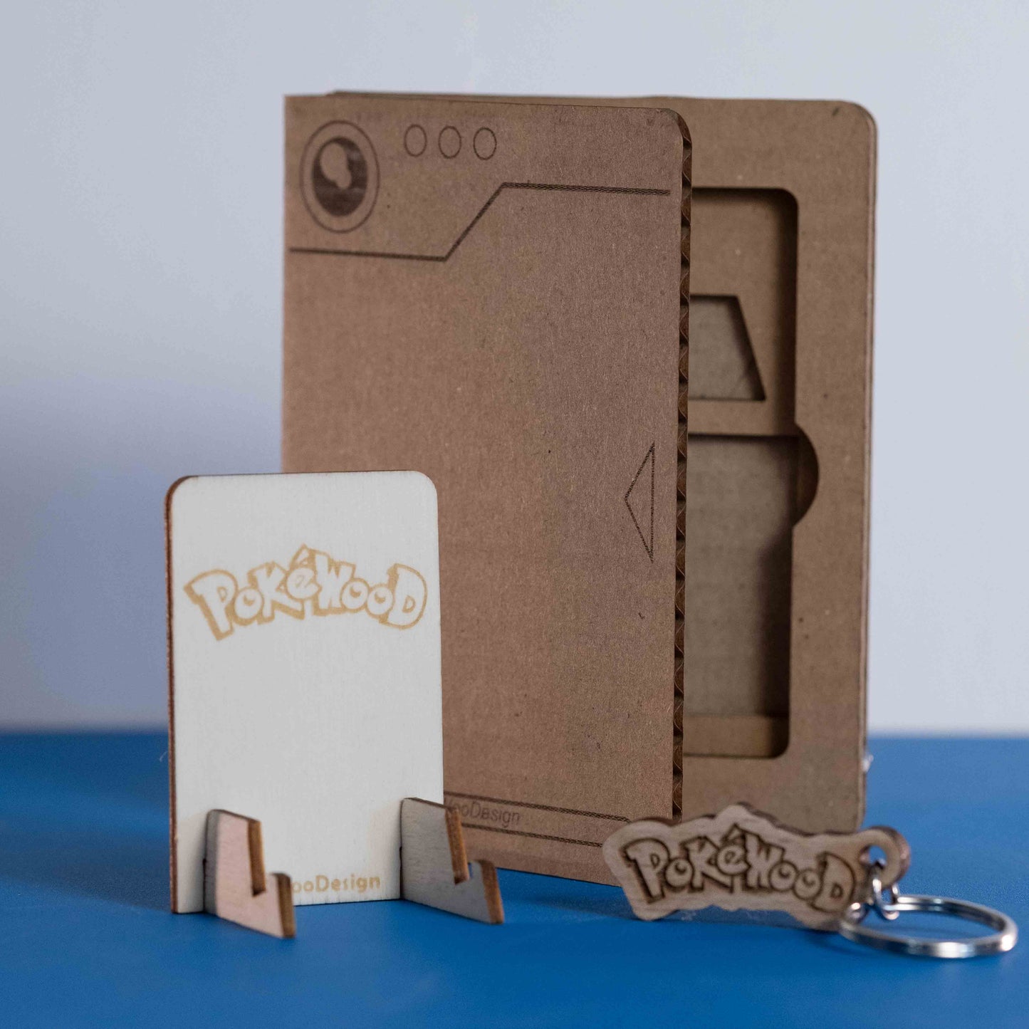 Carte PokéWooD en bois effet 3D