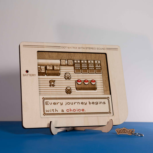 Tableau Ecran Game Wood - THE CHOICE 🌿💧🔥