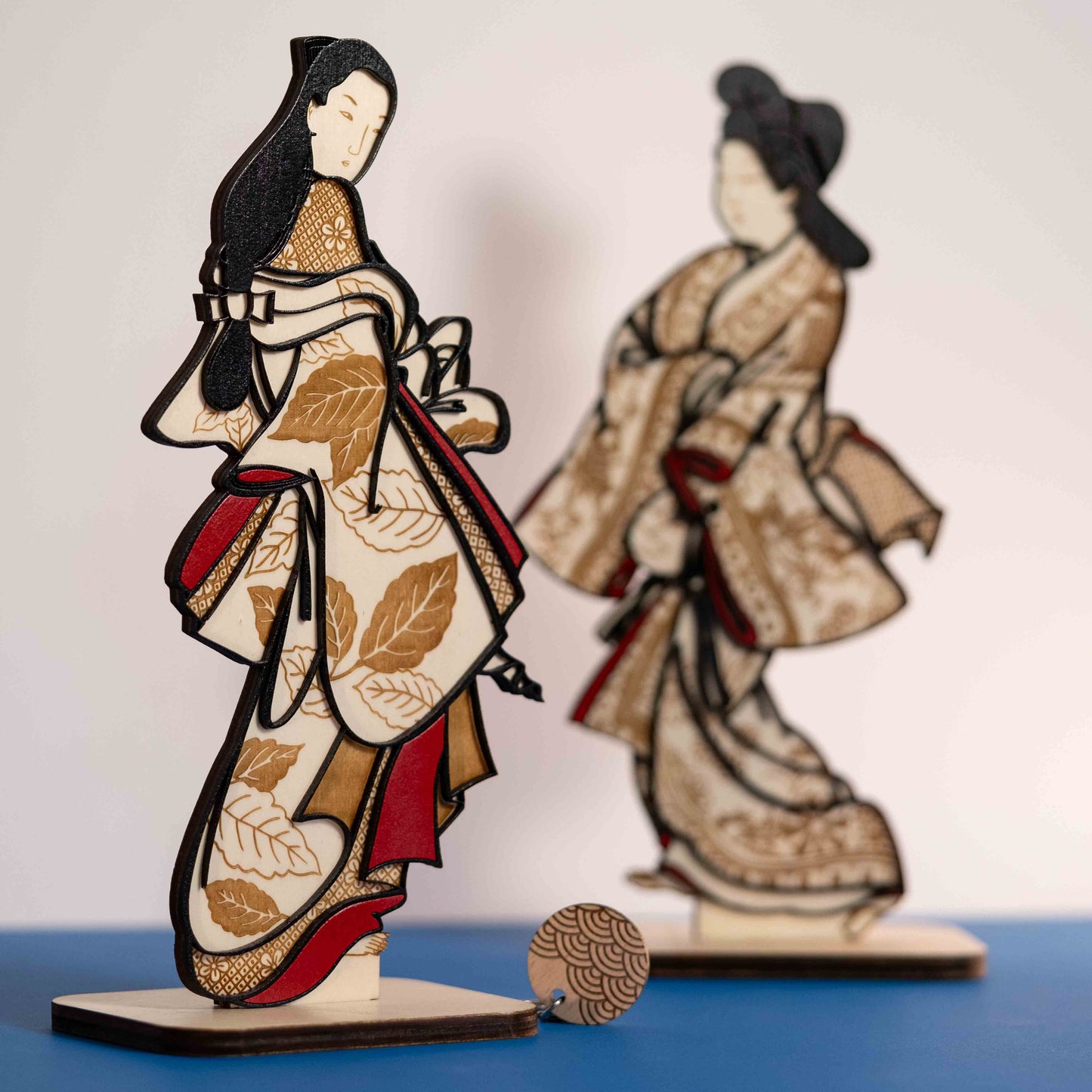 Estampe inverssée sur socle