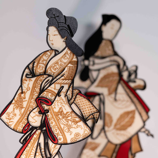 Estampe inverssée sur socle