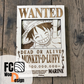 WANTED Monkey D Luffy